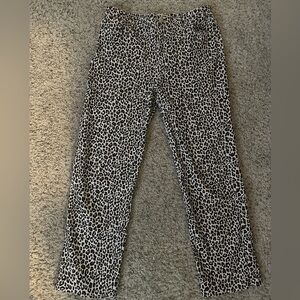LOFT CHEETAH PRINT PANTS